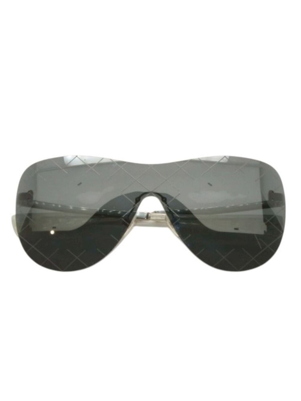 Chanel Rimless Sunglasses Eyewear CC Logo Black